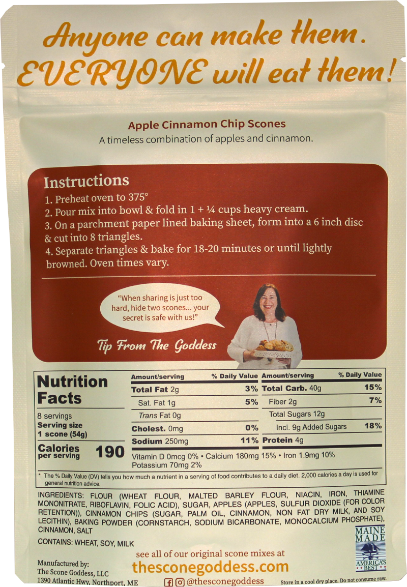 Apple Cinnamon Chip Premium Scone Mix