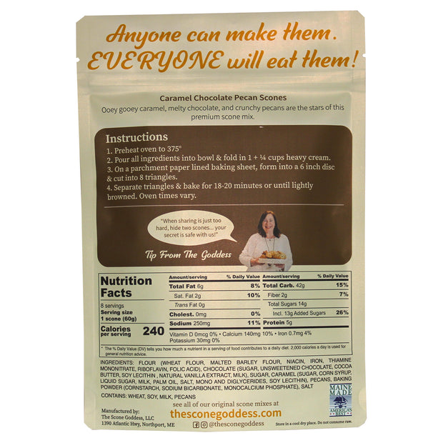 [Wholesale] Case of 6x Caramel Chocolate Pecan Premium Scone Mix