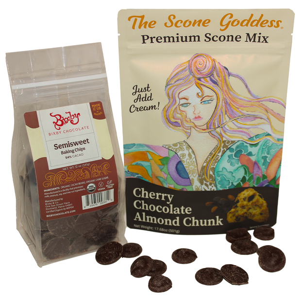 Cherry Chocolate Almond Chunk Premium Scone Mix Featuring Bixby Chocolate- SALE!