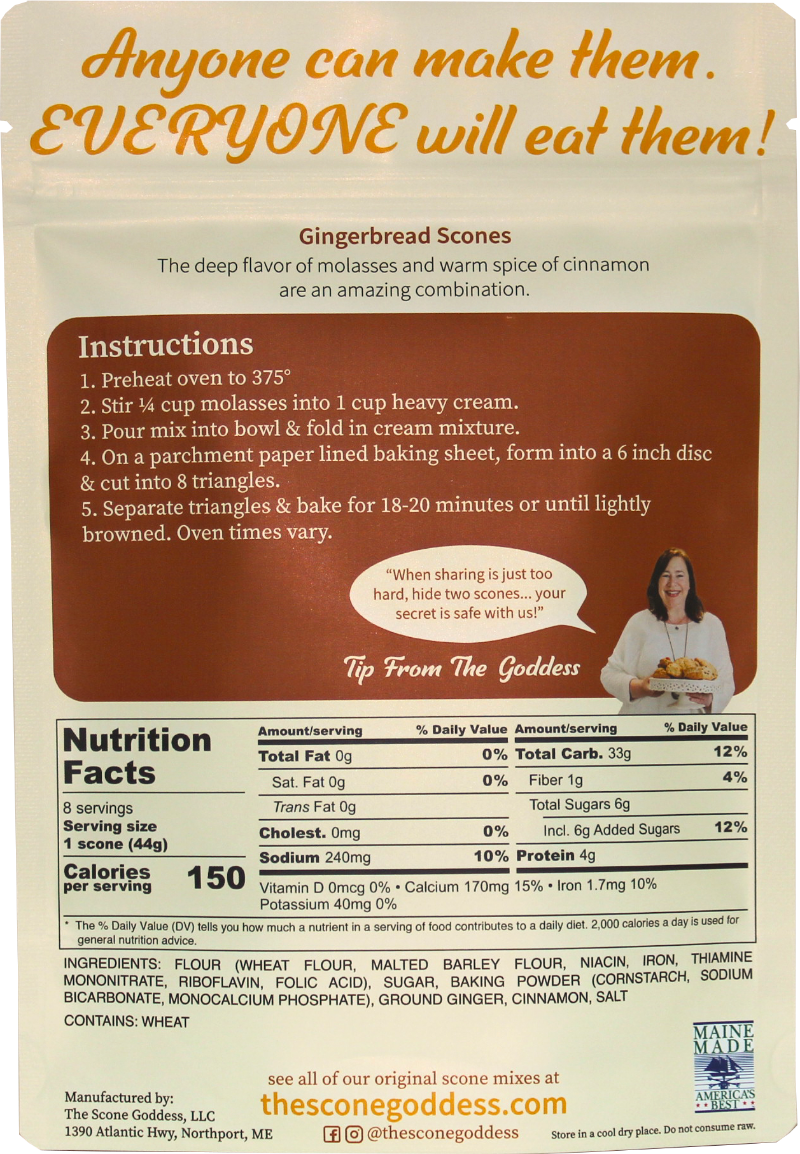 Gingerbread Premium Scone Mix
