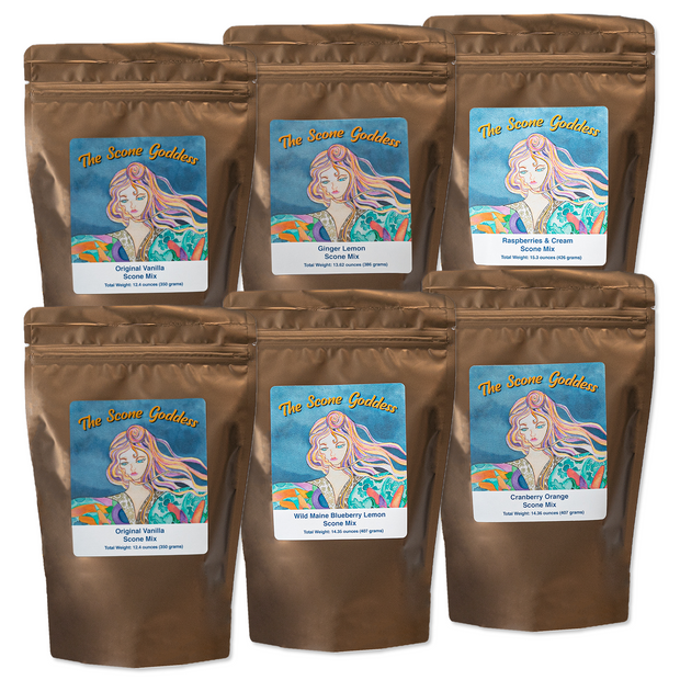 Bundling Up Hope- 6 Assorted Premium Scone Mixes to Help Fight Food Insecurity