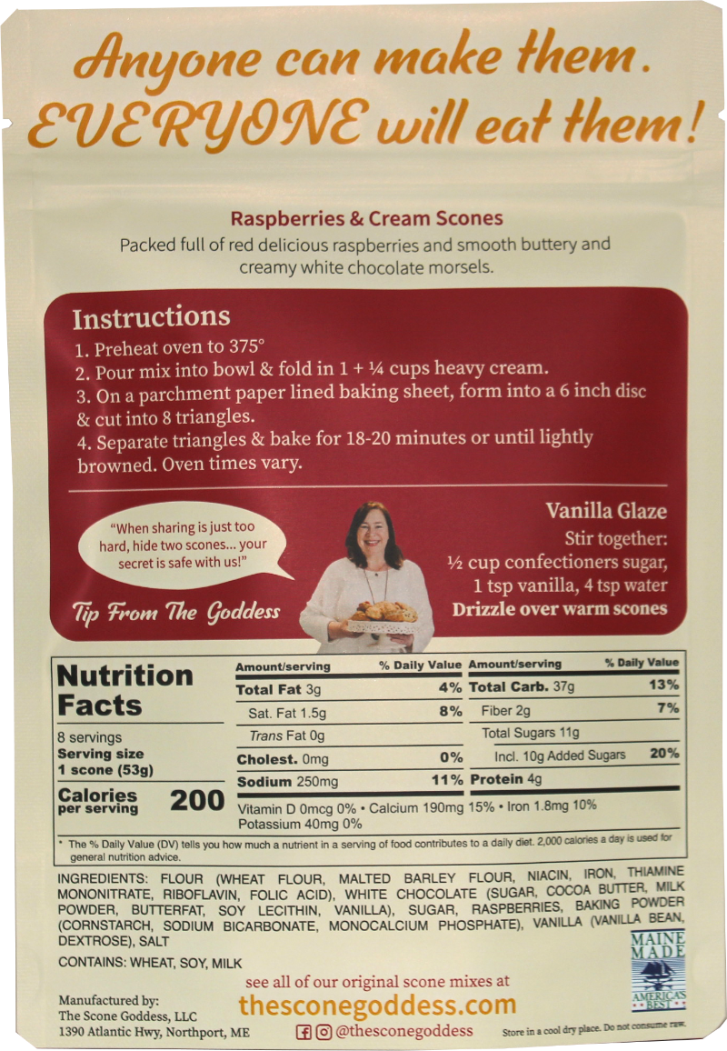 Raspberries & Cream Premium Scone Mix