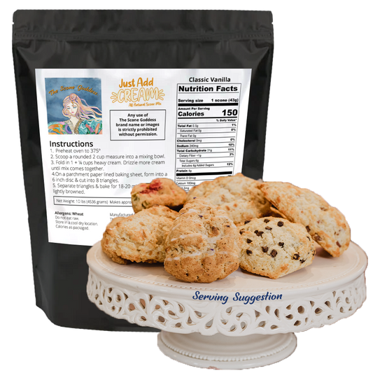 Just Add Cream - Vanilla Premium Scone Mix - 10lbs