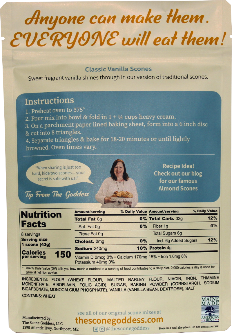 Classic Vanilla Premium Scone Mix