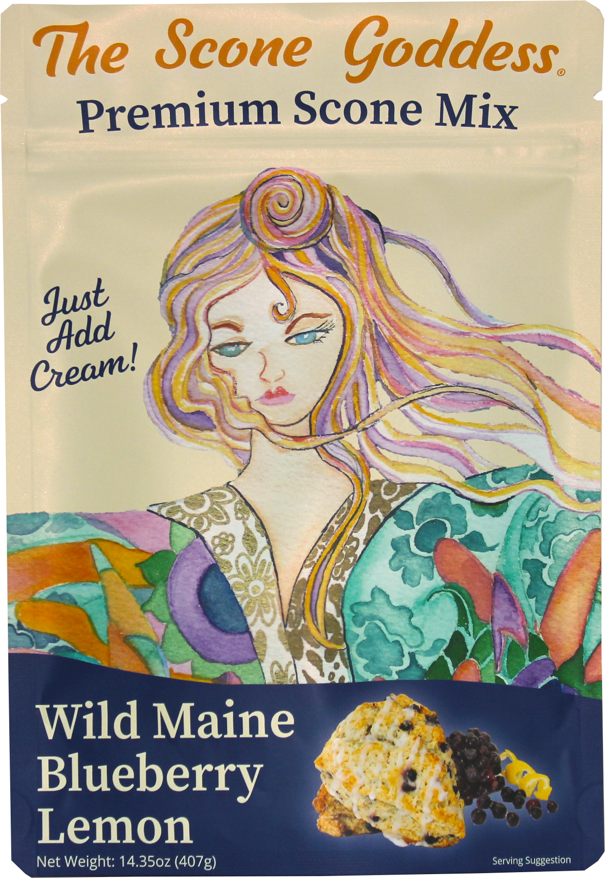 [Wholesale] Case of 6x Wild Maine Blueberry Lemon Premium Scone Mix