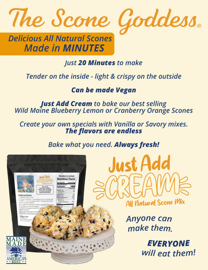 [Wholesale] Just Add Cream - Vanilla Premium Scone Mix - 10lbs