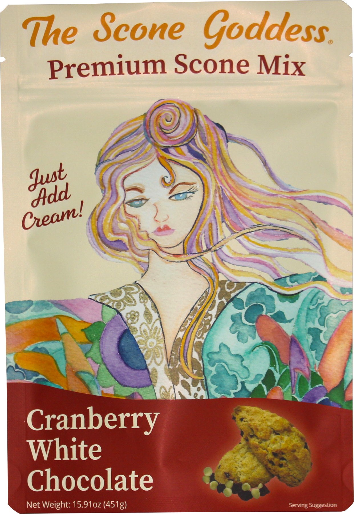 [Wholesale] Case of 6x Cranberry White Chocolate Premium Scone Mix