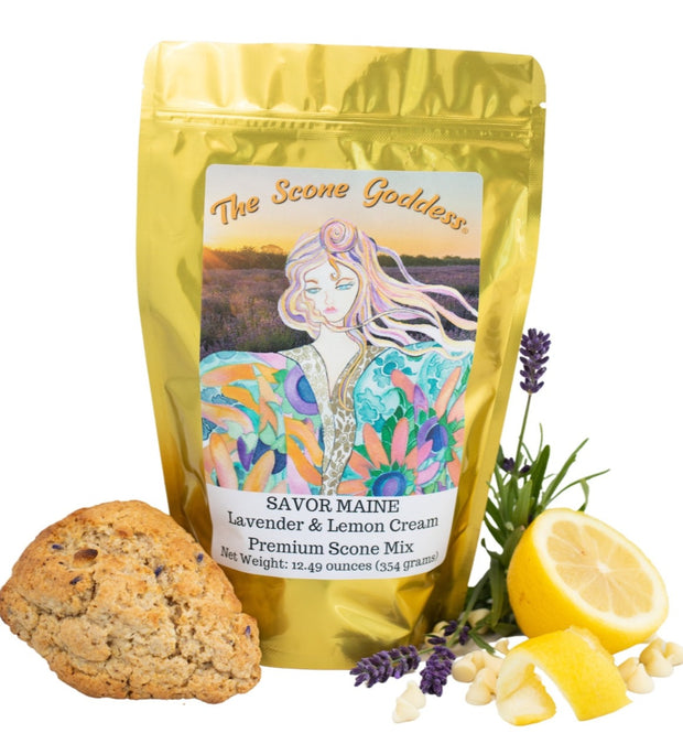 SAVOR MAINE Lavender Lemon Cream  Premium Scone Mix- PRE-ORDER