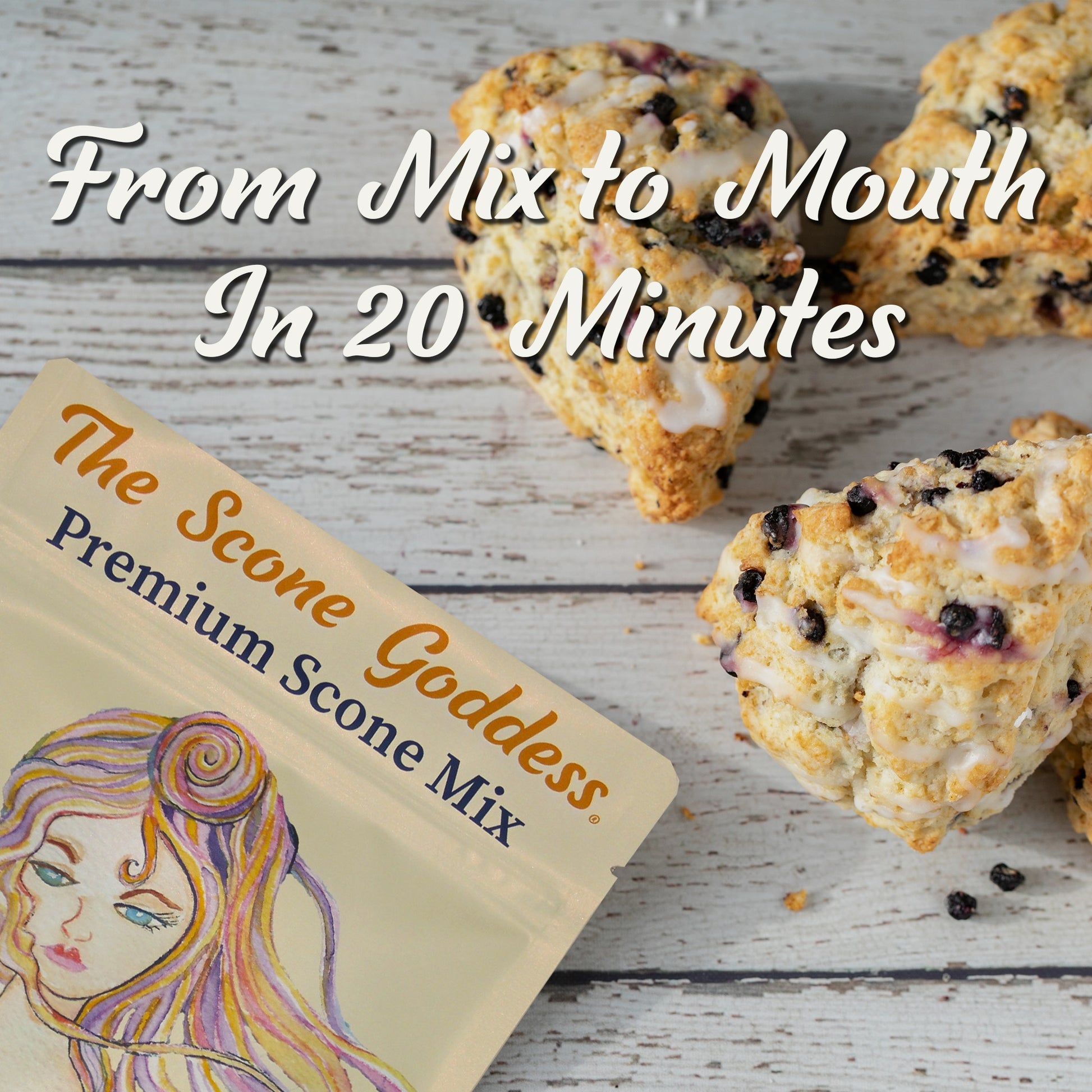 You can make scone mix into scones in just 20 minutes