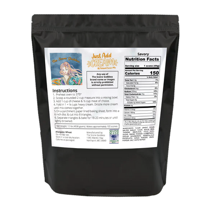 Just Add Cream - Savory Premium Scone Mix - 10lbs
