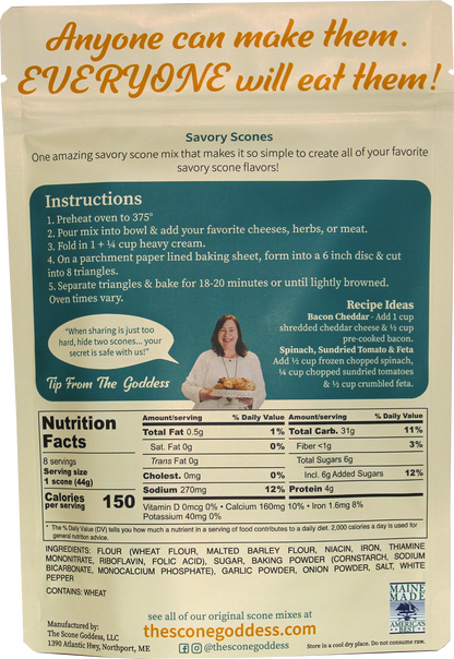 [Wholesale] Case of 6x Savory Premium Scone Mix