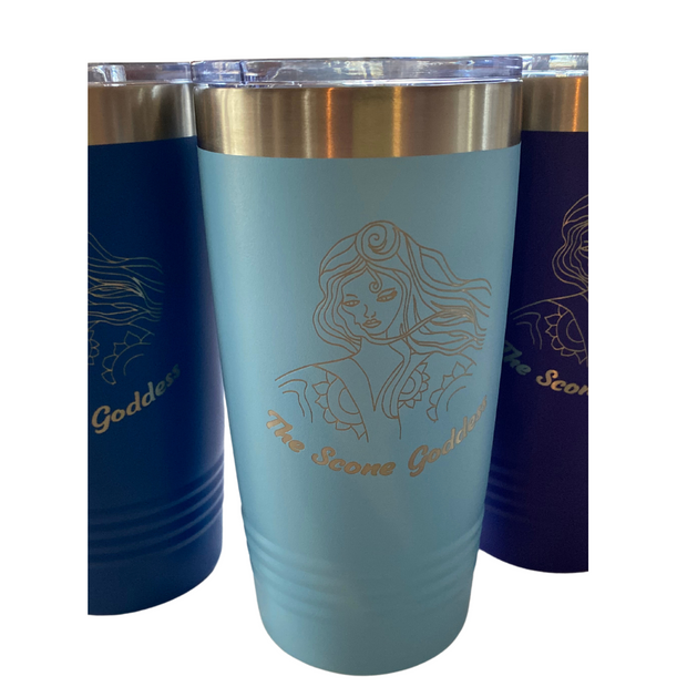 The Scone Goddess Etched Travel Tumbler